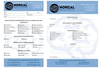 design a neurology doctor referral pad