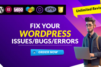 fix wordpress issues, critical errors, or wordpress bugs