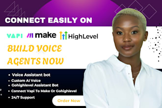 help connect gohighlevel, vapi, make, n8n, vapi ai, retell ai with ai agents