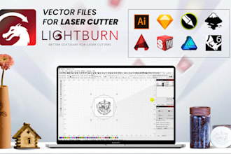 design lightburn files for laser cutting svg ai pdf