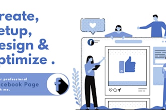 create, setup, design and optimize your facebook business page