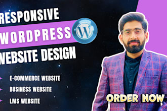 design a resposive wordpress website or ecommerce store