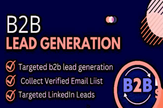 targeted lead generation, web research, email list building