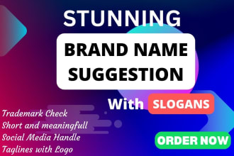 suggest stunning brand business and company name with slogans