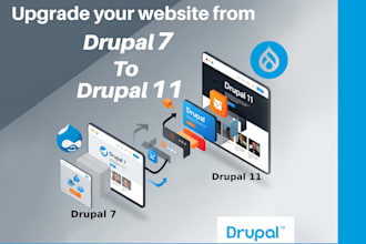 upgrade your website from drupal 7 to drupal 10 or 11