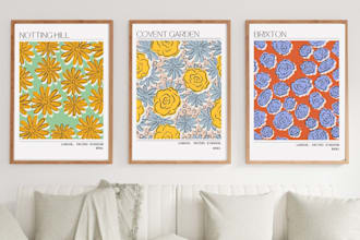 design flower minimalist boho digital wall arts for your esty shop
