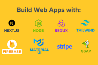 develop modern react web apps with nextjs, firebase, stripe
