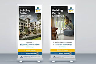 do standee and banner design
