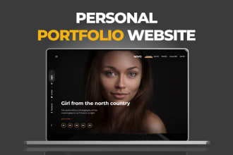 build personal portfolio or job resume wordpress website