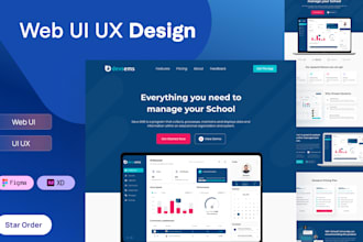 do website UX design in figma, landing page ui ux design, UI UX design