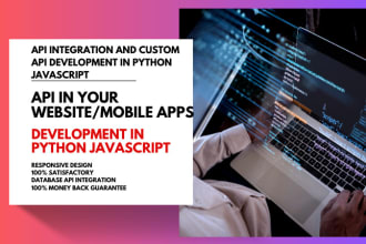 be your API developer and do API integration in flask node js API