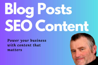 write SEO blogs and articles that speak to your audience