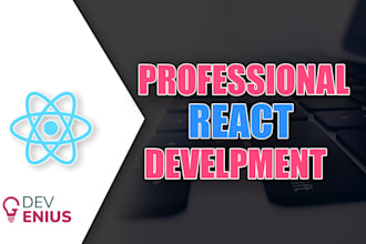 develop custom react web app with nodejs backend