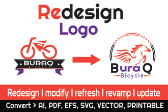 redesign fix refresh modify revamp amend update tweak your logo in 12 hour