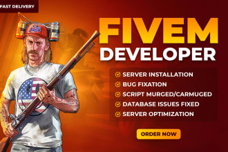 be your fivem developer or create you a server