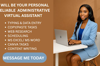 be your personal administrative virtual assistant