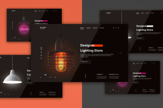 do hero page, web banner, header, UI UX design