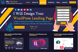 create a high converting landing page with wordpress