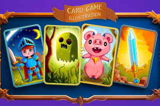 create custom game cards and boards with amazing illustration artwork