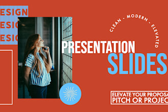 create an engaging, professional powerpoint or pitch deck design