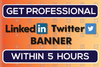 make linkedin banner twitter banner for your profile or business page