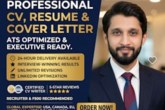 provide ats friendly resume CV and cover letter