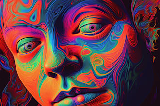 create psychedelic art, nft gif , gifs maker
