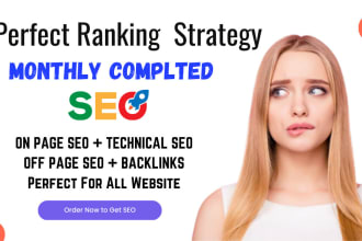 rank your website, complete monthly seo service for google ranking