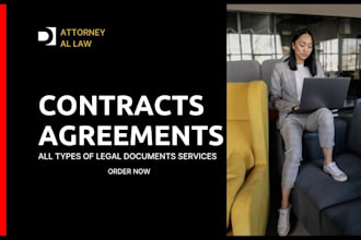 do legal writing as a lawyer, attorney, drafting document contracts, agreements