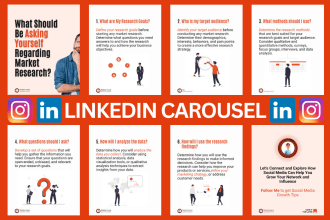 design your linkedin and instagram carousels