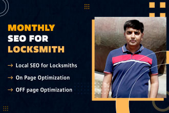 do monthly seo and gmb for local locksmith website