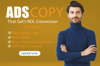 write hypnotic facebook ads copy and google ads copywriting