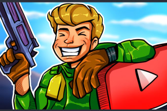 draw awesome cartoon youtube thumbnail