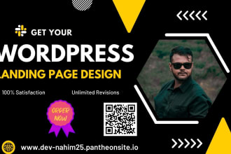 do all kind of landing page design with elementor or elementor pro