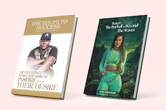 do book cover design, book layout, kdp print book cover