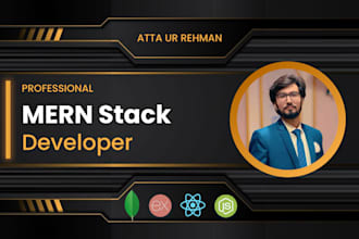develop full stack web application as mern stack developer, react js developer