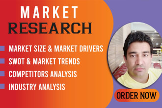 do market research, market analysis, niche research and competitor research