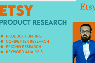 do etsy product hunting and product research