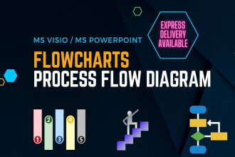 create professional flowcharts, process flow diagram