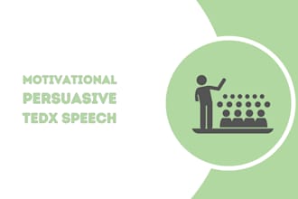 write a persuasive and motivational speech for you
