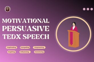 write a persuasive, informative, or motivational speech for you