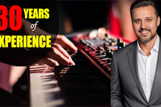 record a piano backing track in 24 hours
