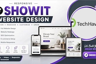 design showit, redesign and update showit website or customize showit template