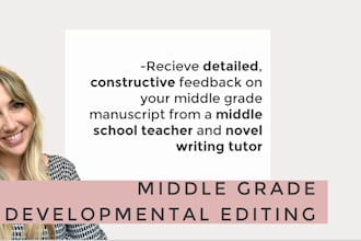 developmental edit your middle grade novel