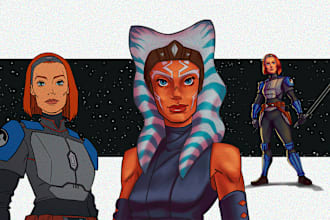 draw a star wars character for you
