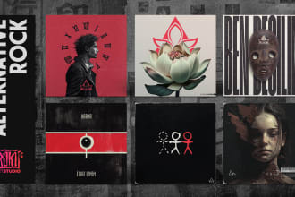 design album cover for your alternative rock song