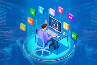 flutter dart, react, vue js, node js, angular, PHP, java, js, git, and hosting