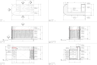 draft millwork carpentry detailed technical shop drawings