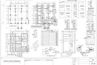 draft structural drawings in autocad