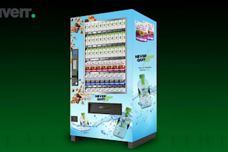design creative and high quality vending machine wrap,atm wrap